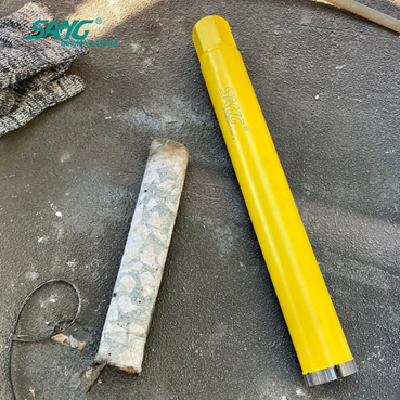 Wydajność sprawdzona w praktyce: diamentowe wiertło rdzeniowe SANG Arix Technology Turbo Segment do betonu zbrojonego