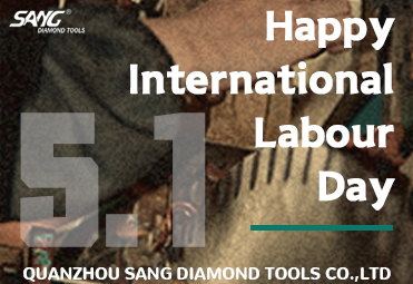szczęśliwy międzynarodowy dzień pracy, aby śpiewać klientom narzędzia diamentowe